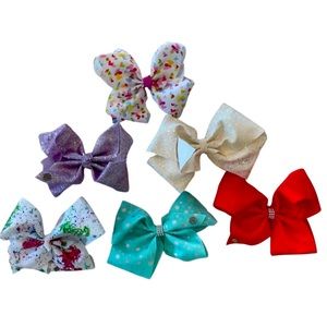 6 Large JoJo Siwa Bows